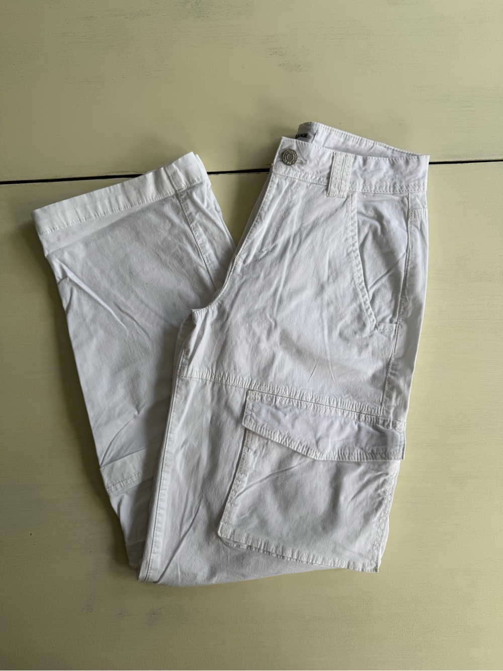 Garage White Cargo Pants